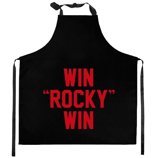 Win Rocky Win Kitchen Aprons