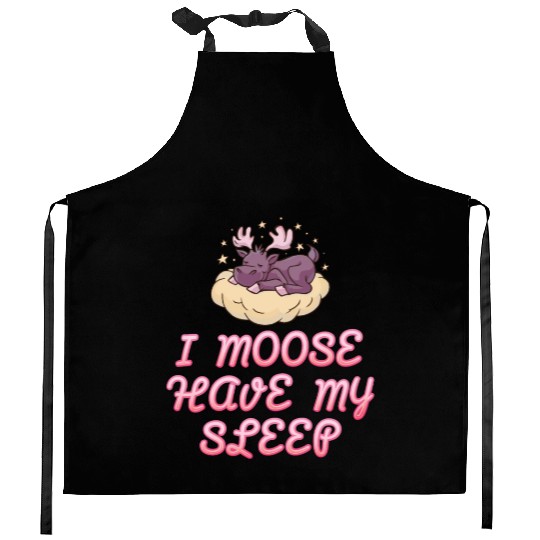 I Moose Have My Sleep Youth Cute Moose Kitchen Aprons