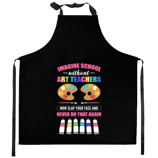 Art Teacher Drawing Art Education Back To School Kitchen Aprons