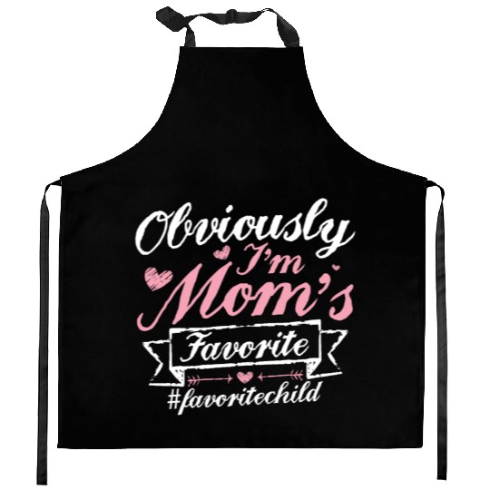 Obviously i'm mom's favorite | lovely mothers day Kitchen Aprons