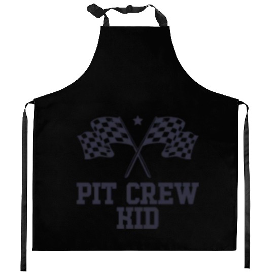Pit Crew Kid Racing Enthusiast Racer Birthday Gift Kitchen Aprons