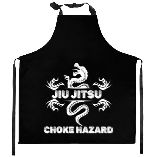 Jiu Jitsu Choke Hazard Karate Boxing Muay Thai Kitchen Aprons