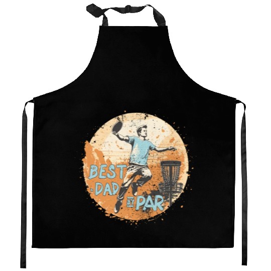 Disc-Golf-Player Disc-Golfing Game Father's Day Kitchen Aprons