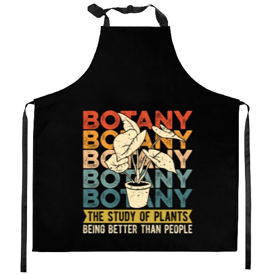 Botany The Study Of Plant Indoor Plants Botanical Kitchen Aprons