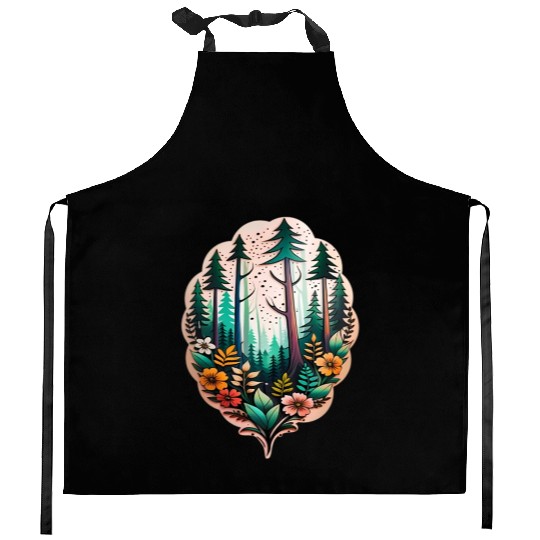 nature on skin Kitchen Aprons