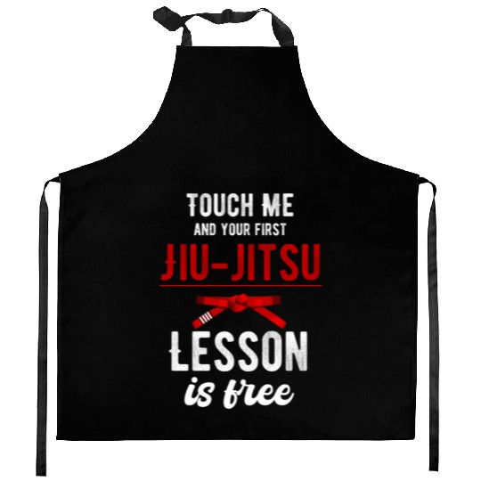 Touch Me And Your First Jiu Jitsu Lesson Is Free Kitchen Aprons