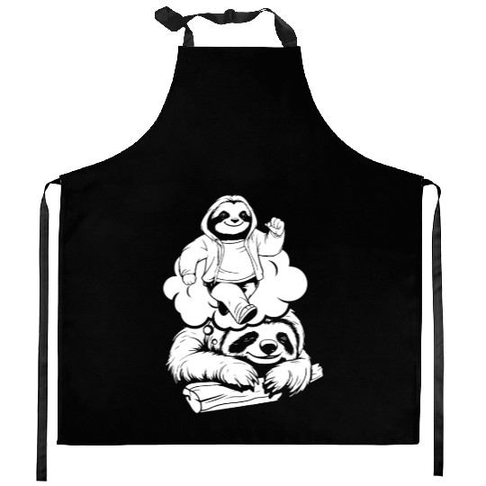 Sloth Funny Kitchen Aprons