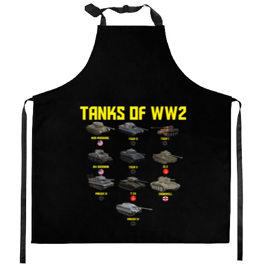 Tanks Of World War II Military Tanks Of WW2 TanksP Kitchen Aprons