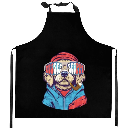 MISEESEEPPI, dog, USA, Mississippi Kitchen Aprons