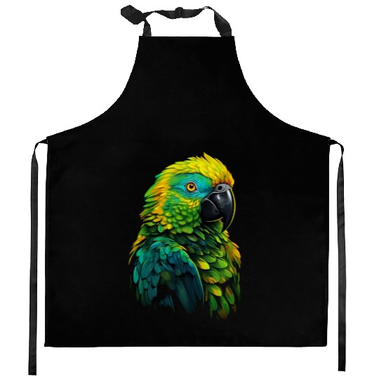 Macaw Parrot for a Bird Lover Animal Lover Kitchen Aprons