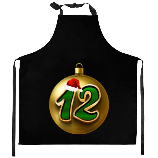 12 Dozen Christmas Balls Decorations - NR Twelve Kitchen Aprons