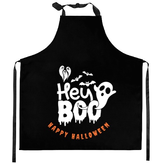 Halloween Hey Boo Kitchen Aprons