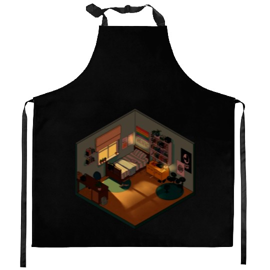 Heartstopper isometric bedroom Kitchen Aprons