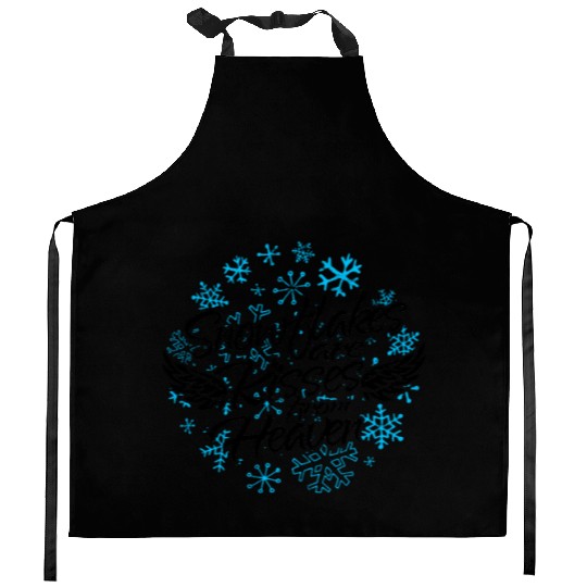 Snowflakes Are Kisses from Heaven - Snow Kitchen Aprons