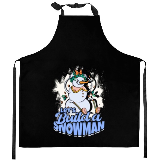 Let's Build a Snowman - Snow Kitchen Aprons