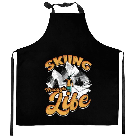 Skiing through Life - Snow Kitchen Aprons