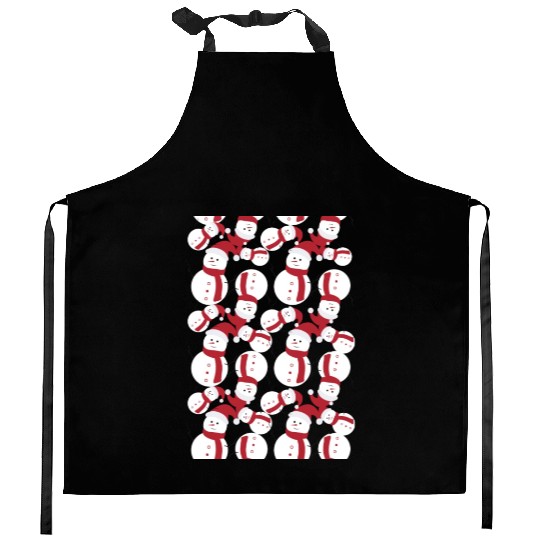 Snowman Merry Christmas Kitchen Aprons