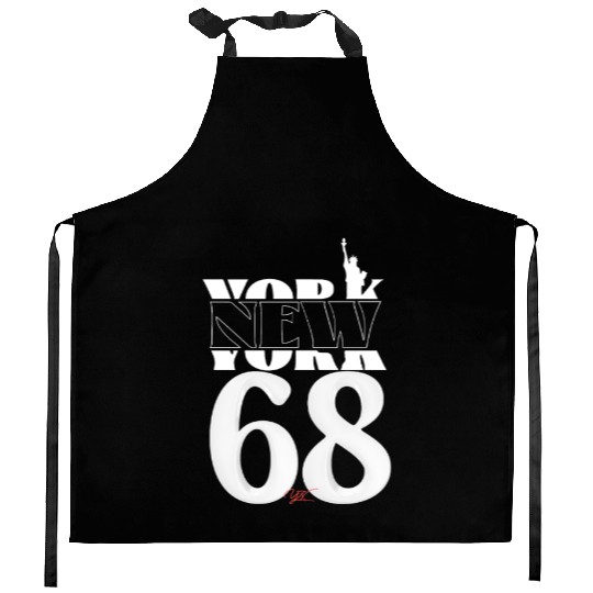 New York statue of liberty Kitchen Aprons