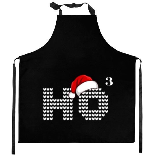 HO HO HO Christmas Funny Santa Kitchen Aprons