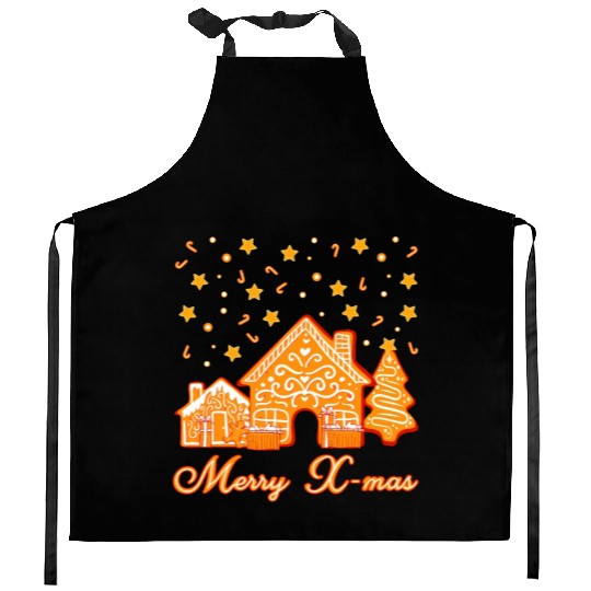 Christmas Cookie Merry X-mas. Kitchen Aprons