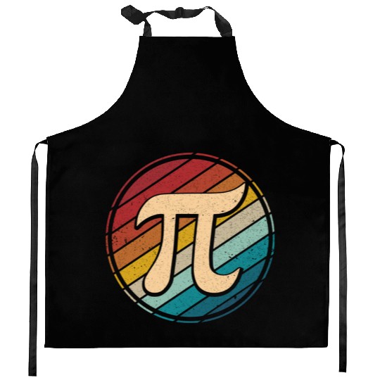 Happy Pi Day Mathematic Math Teacher Vintage Retro Kitchen Aprons