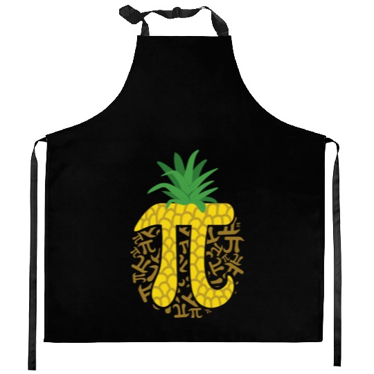 Pineapple Pi Math Symbol 3.14 Math Lovers Teacher Kitchen Aprons