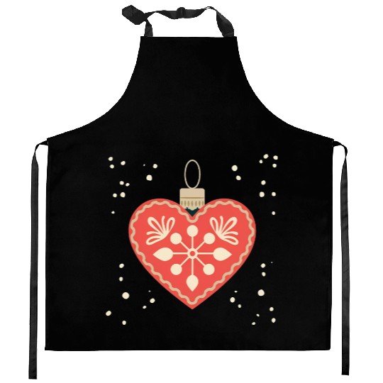 Joyful Christmas Ornament Kitchen Aprons