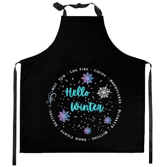 Hello Winter Kitchen Aprons