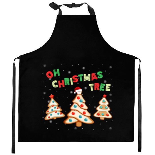 Oh Christmas Tree Cakes Lovers Debbie Becky Jen Kitchen Aprons