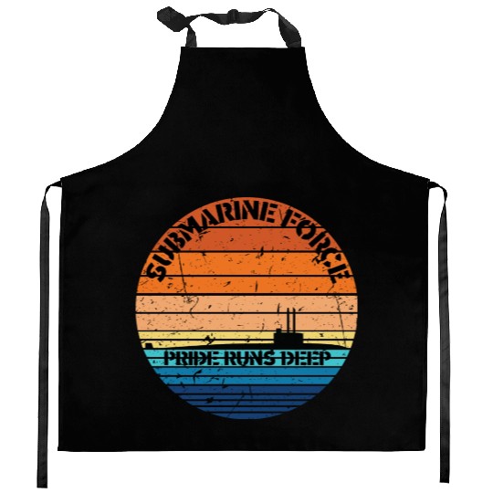 Sunset Navy Submarine Force Pride Runs Deep Kitchen Aprons