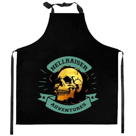 Gilded Skull Hellraiser Adventure Kitchen Aprons