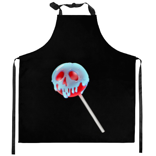 Poison Apple Halloween Candy Lollipop Kitchen Aprons