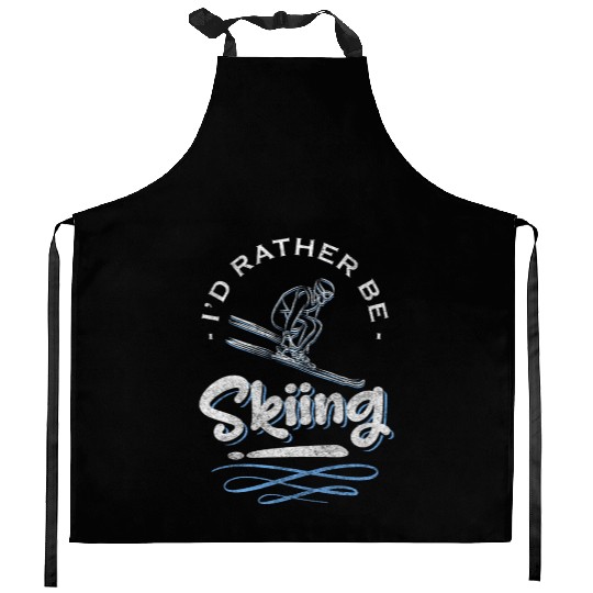Skiing Slopes Winter Vacation Ski Vacation Kitchen Aprons