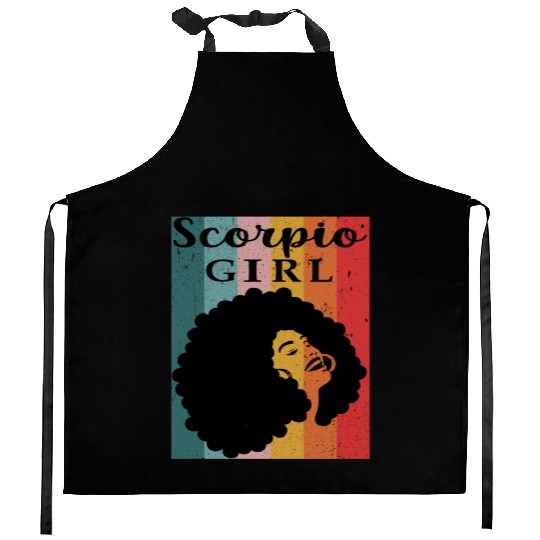 scorpio girl Zodiac Sign Astrology Horoscope Star Kitchen Aprons