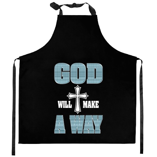Jesus Will Make a Way Love Jesus Christian Kitchen Aprons