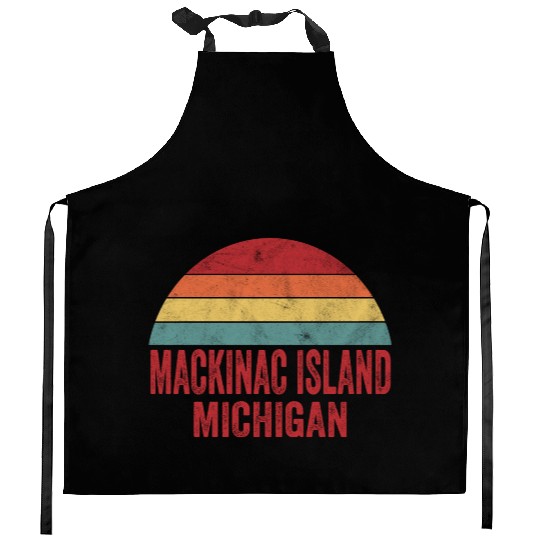 Vintage Mackinac Island Michigan Kitchen Aprons
