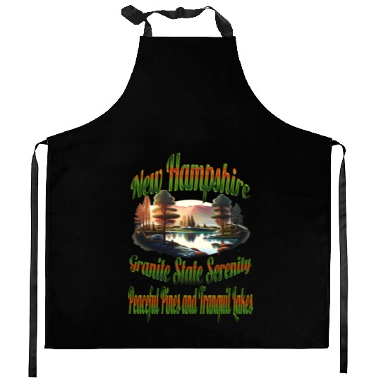 New Hampshire Granite State Serenity Kitchen Aprons
