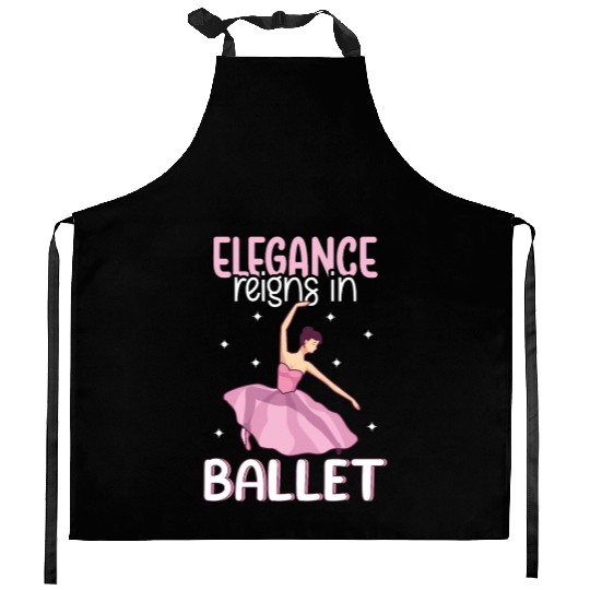 Ballet Ballerina Dance Dancer Dancing Ballet Gift Kitchen Aprons