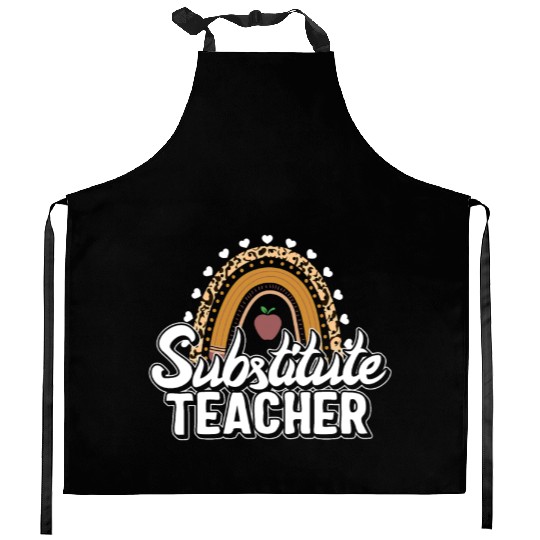 Teacher Kitchen Aprons, Substitute Teacher Kitchen Aprons, Teacher's