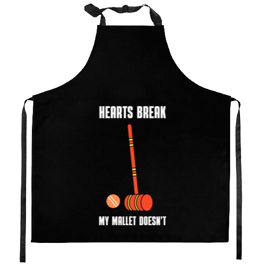 Lawn Game - Golf Croquet Player Kitchen Aprons