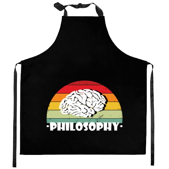 Philosophy Use Your Brain Kitchen Aprons