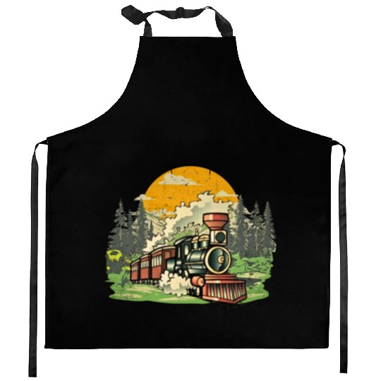 Christmas North Pole Polar Express All Abroad Xmas Kitchen Aprons