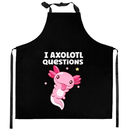 I Axolotl Questions Axolotl funny Axolotl Retro Kitchen Aprons