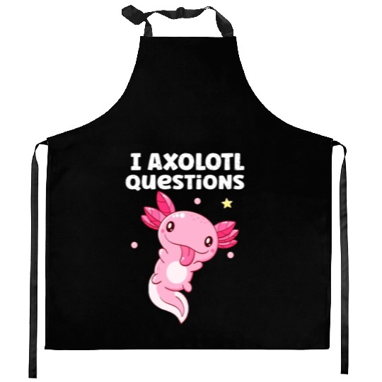 I Axolotl Questions Axolotl funny Axolotl Retro Kitchen Aprons