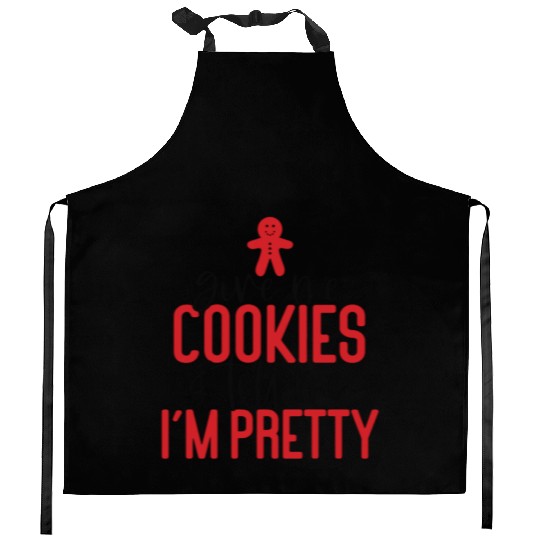 Gingerbread Man Gift Phrase Kitchen Aprons
