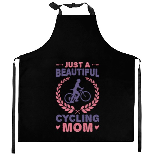 Just A Beautiful Cycling Mom Kitchen Aprons