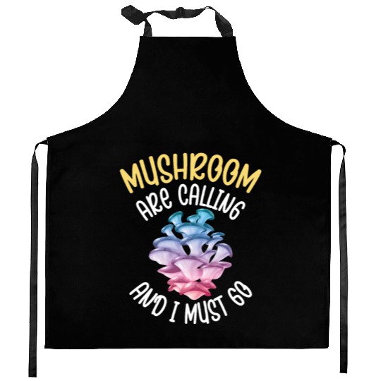 Funny Mushroom Hunting Fungi Mycologist Hiking Kitchen Aprons