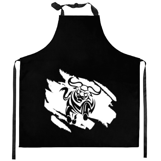 Bull Rodeo Riding Lover Love Strong Spain Bully Kitchen Aprons