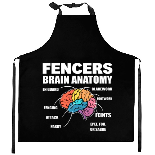 Fencing Combat Sports Fencer Kitchen Aprons