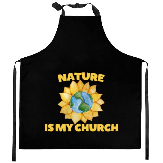 Nature is my Church Kitchen Aprons